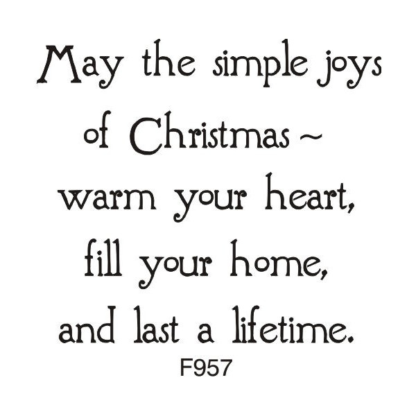 Simple Joys Of Christmas Greeting